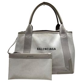 Bolsa Balenciaga Cabas S Navy Cru