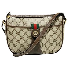 Sac à épaule Gucci en PVC beige Beige