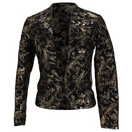 Valentino Garavani Blazer Valentino Miss V de jacquard en seda dorada Dorado Metálico