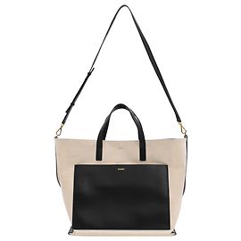 Jil Sander Wander Tote Bag in Beige Canvas  Beige