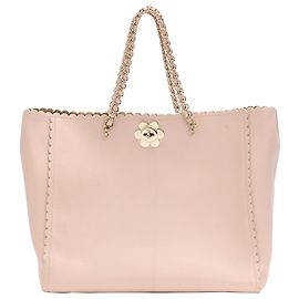 Borsa Tote Mulberry Cecily Flower in pelle di vitello rosa Rosa