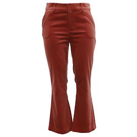 Autre Marque  Frame Flared Trousers in Rust Orange Cotton Other Orange