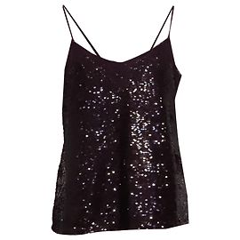 Autre Marque  Simkhai Arlene Sequined Tank Top in Violet Nylon Purple