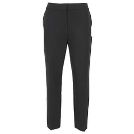 Pantaloni a gamba dritta Max Mara in viscosa nera Nero