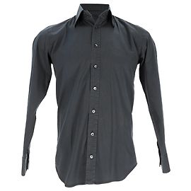 Camisa de botones Dolce & Gabbana en algodón gris Gris