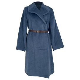 Marc Jacobs Gürtelmantel in Blue Baby Llama Blau