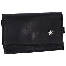 Montblanc Key Holder Case in Black Leather Black