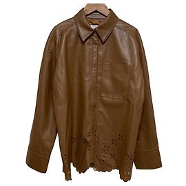 Autre Marque Giacca in eco-pelle con trafori a festone LE CIEL BLEU Marrone