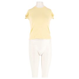A.L.C. Yellow Cotton T-Shirt Yellow