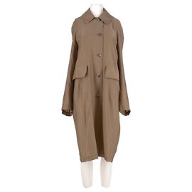 Autre Marque FRONT ROW SHOP Seidenkleid Beige Beige