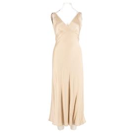 Rouje Beige Silk Dress Beige