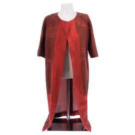 Chaqueta Vera Wang Roja Ombré de Algodón Roja