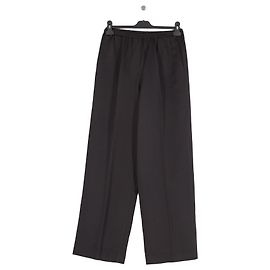 Autre Marque Pantalones de lana negros Negro