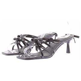 Autre Marque Schwarze Sandalen mit Schleifen Schwarz