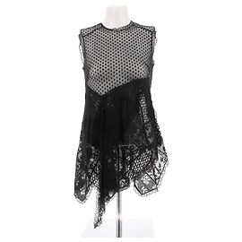 Autre Marque Mini-robe noire en dentelle Black