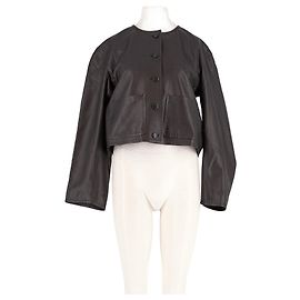Autre Marque Jaqueta de couro preta ARKET Preto