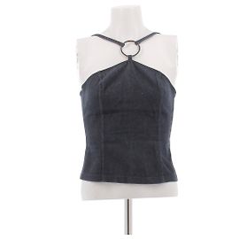 Autre Marque NYNNE Denim Bustier Top Blau Blau