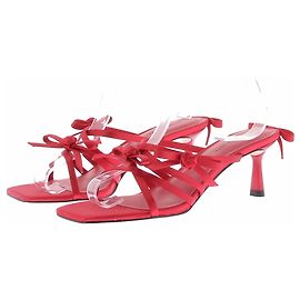 Autre Marque Sandali rossi con fiocchi Rosso