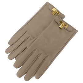 Hermès Hermes Kelly Handschuhe in Grayish Taupe Grau Taupe