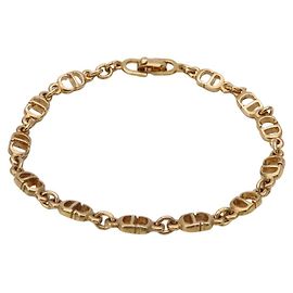 Bracelet à breloques en or Christian Dior Doré