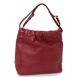 Sac cabas Loewe Anagram Mini Tote Bag Rouge