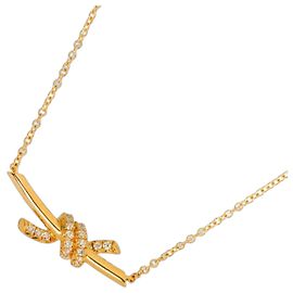 Autre Marque Colar Tiffany & Co. Knot em ouro rosa 18K com diamantes Outro