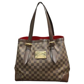 Sac Cabas Louis Vuitton Hampstead MM Marron Autre Damier ebène