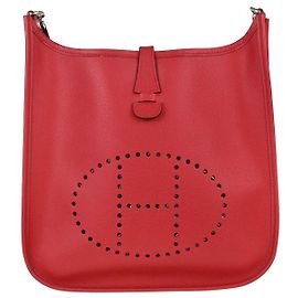 Hermès Hermes Evelyne Bag Gen I Epsom PM Red