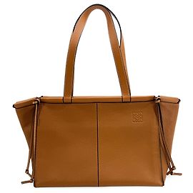 Loewe Cushion Leather Small Marrone
