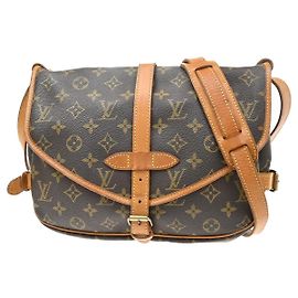 Louis Vuitton Saumur Monogram Canvas 30 Marrone