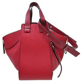 Loewe Hammock Leather Small Rosa