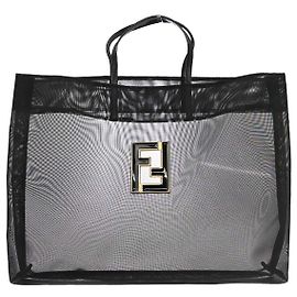 Fendi Vintage FF Mesh Large Negro