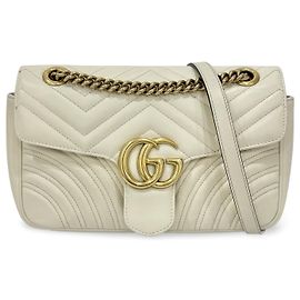 Gucci GG Marmont Patent Small White