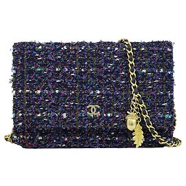 Chanel Wallet on Chain Tweed Multicor