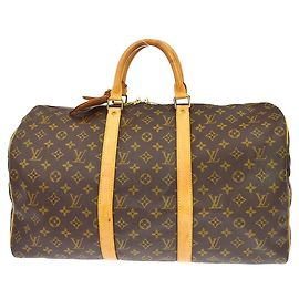 Louis Vuitton Keepall Monogram Canvas 50 Castaño