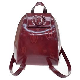 Cartier Happy birthday Patent leather Dark red