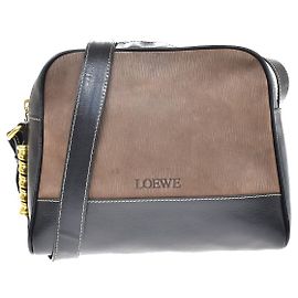 Bolsa de ombro Loewe Velazquez em couro Marrom