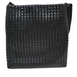 Bottega Veneta Intrecciato Shoulder Leather Nero