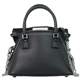 Maison Martin Margiela Maison Margiela Femme Micro Sac 5AC Leather Mini Noir