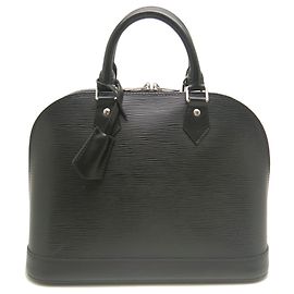 Louis Vuitton Epi Alma PM Handtasche Schwarz