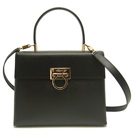 Bolso Salvatore Ferragamo Gancini Negro