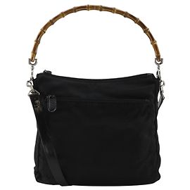 Gucci Sherry bamboo Nylon Black