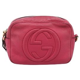 Gucci Soho Disco Leather Small Rosa