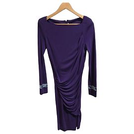 Leonard Kleid Lila Viscose Größe L Lila