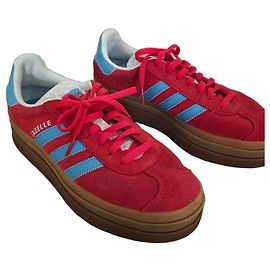 Sapatilhas Adidas Gazelle Bold W Marrom Vermelho Azul