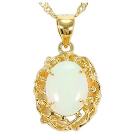 Autre Marque Collana in oro giallo 18K con opale D'oro