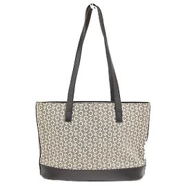 Céline Celine Vintage Macadam Shopper Coated Canvas Medium Castaño