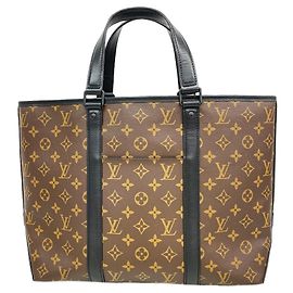 Louis Vuitton Monogram Macassar Weekend Tote PM Marrone