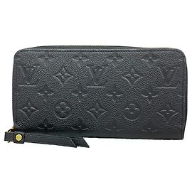 Louis Vuitton Monogram Empreinte Zippy Wallet M61864 Noir Noir