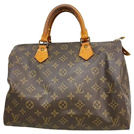 Louis Vuitton Monogram Speedy 30 Handtasche Braun